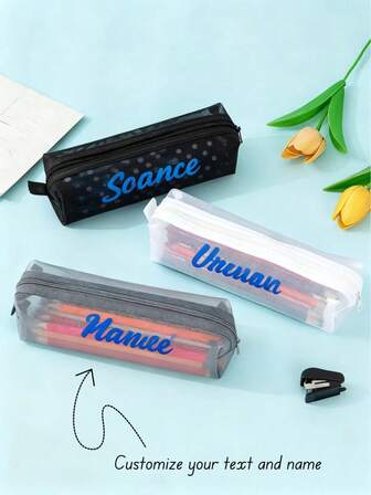 Estuche de lápices de papelería sencilla, útiles escolares, de vuelta a la escuela, suministros de aprendizaje, tienda de regreso a la escuela