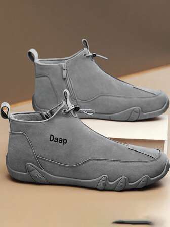 New Men's Sports Shoes, Mid-Top 8-Eyelet Design, Flat & Wear-Resistant, Suitable For Outdoor Sports And Casual Wear