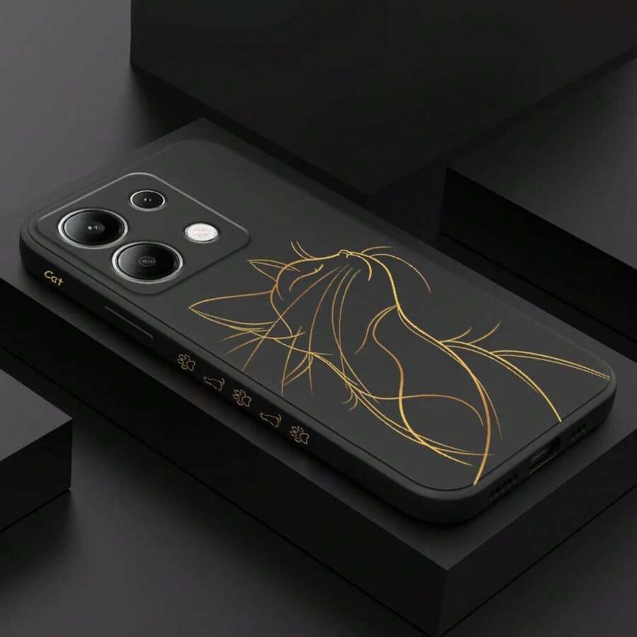 Proud Cat Phone Case For Xiaomi Redmi Note 14 13 12 12S 11 11S 10 10S 9 9S Pro Plus 4G 5G Liquid Silicone Cover - Xanh nhạt - Xem 1