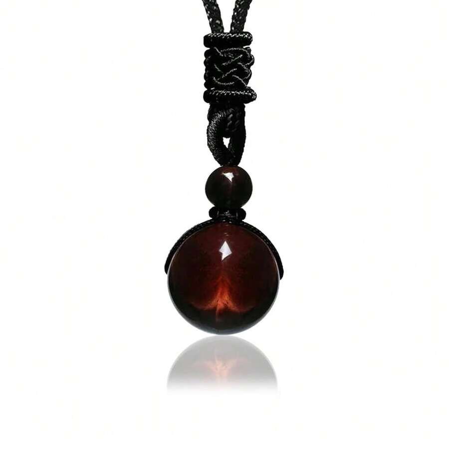 Crystal Necklaces For Women Men, Energy Necklace For Protection, Crystals And Healing Stones Pendant Jewelry For Spiritual,Redtigereye - 紅虎眼 - 查看 1