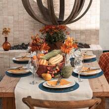 Round Placemats Set Of 6 Table Mats For Than1ks 1giving Tables Washable Non-Slip Place Mats 15 Inch For Fall(Thankful,6pcs),Thankful15inchessetof6 - Thankful15inchessetof6 - View 4