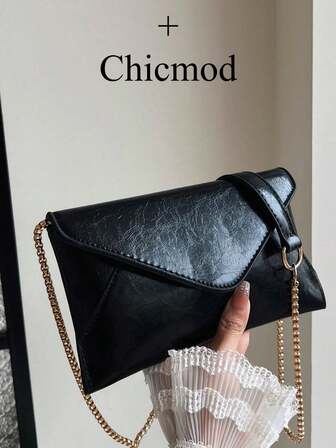 Dammode Enkel Mångsidig Enaxlad Diagonal Kuvertväska Kedjeväska, Lämplig För Shopping, Plånböcker, Shopping, Unga Kvinnor, Högskolestudenter, Nybörjare, Tjänstemän. Lämplig För Kontor, Universitet, Arbete, Affärer, Pendling, Friluftsaktiviteter, Resor och Utflykter