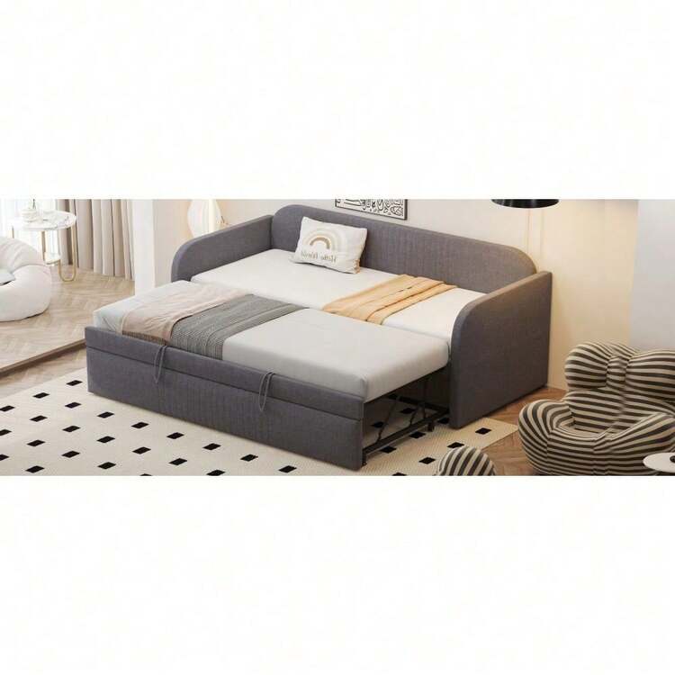 Futons - 灰色 + 軟包 + 90公分*190公分-2 - 查看 8