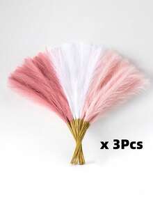 MEHELANY 42pcs Artificial Pampas Grass, 55cm/21.65in, Fluffy Fake Flowers, Available In Pink, White, Dark Pink, Artificial Reeds, Suitable For Home, Farmhouse, Boho Decor, Faux Flower Arrangements, Vase Fillers, Room Decor, Wedding Centerpieces - White Powder Dark Powder - View 11
