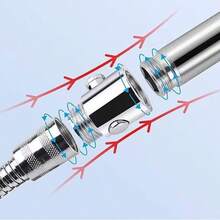 1pc Brass Angle Valve Shower Head Quick Switch Straight Through Valve, Shower Head Shut-Off Valve, Button-Style Shower Flow Control Valve, G1/2 Universal Diameter, Suitable For Shower Arm And Hose Or Bidet Sprayer - one-size - View 6