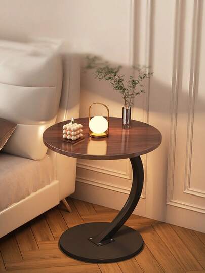 Mesa de Centro Popular mesa auxiliar/minimesa de café con estilo minimalista, con estantería de almacenamiento, mesa auxiliar de sofá móvil