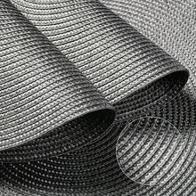 FunWheat Round Braided Placemats Set Of 6 Table Mats For Dining Tables Woven Washable Non-Slip Place Mats 15 Inch(Grey, 6pcs),Gray15inchessetof6 - Abu-abu15inciset6 - View 5