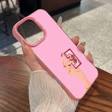 Funda para teléfono con diseño de naipes de tigre, compatible con teléfonos ,  17,  16 Pro Max,  15 Pro Max,  13 y  12. Fabricada en TPU con un proceso de electrochapado de alta calidad que ofrece protección contra golpes y caídas. Un regalo perfecto para familiares, amigos, seres queridos, parejas y para Navidad. - Rosa - Ver 6