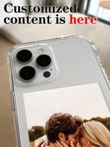 1 pieza Funda de teléfono transparente, suave y de moda, personalizable con diversos paisajes de vida personalizados, adecuada para familia, bebé, amigos, compatible con iPhone 11/12/13/14/15/16 Pro Max, A55/A54/A53/A14, S25/S24/S23 - transparente - Ver 6