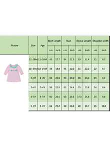 Little Toddler Girl St. Patrick's Day Dress Shamrock Rainbow Embroidered Plaid Ruffled Long Sleeve A-Line Dress - Hồng - Xem 9