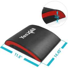 Ab Exercise Mat Tailbone & No Tailbone, Foldable Abdominal Sit Up Support Pad, Abs Workout Equipment For Core Training And Lower Back,29646641 - Red - View 2