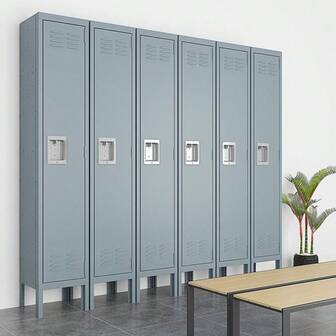 Metal Lockers Storage Cabinet Steel Storage Locker Office School Gym Hotel