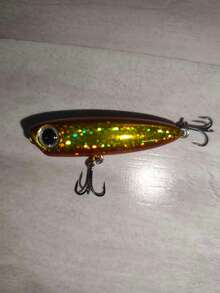 3.5克水面系钩路亚套装，新款漂浮铅笔型路亚，适用于白斑狗鱼、鲶鱼及其他鱼类 - 彩色 - 查看 25