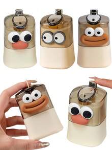 1pc Creative Toothpick Holder, Auto Pop-Up, Big Mouth Design, Sausage Mouth Shape, Personalized Commercial Cream Style, New Portable Cartoon Toothpick Dispenser, Suitable For Home Use - Multicolor - View 2