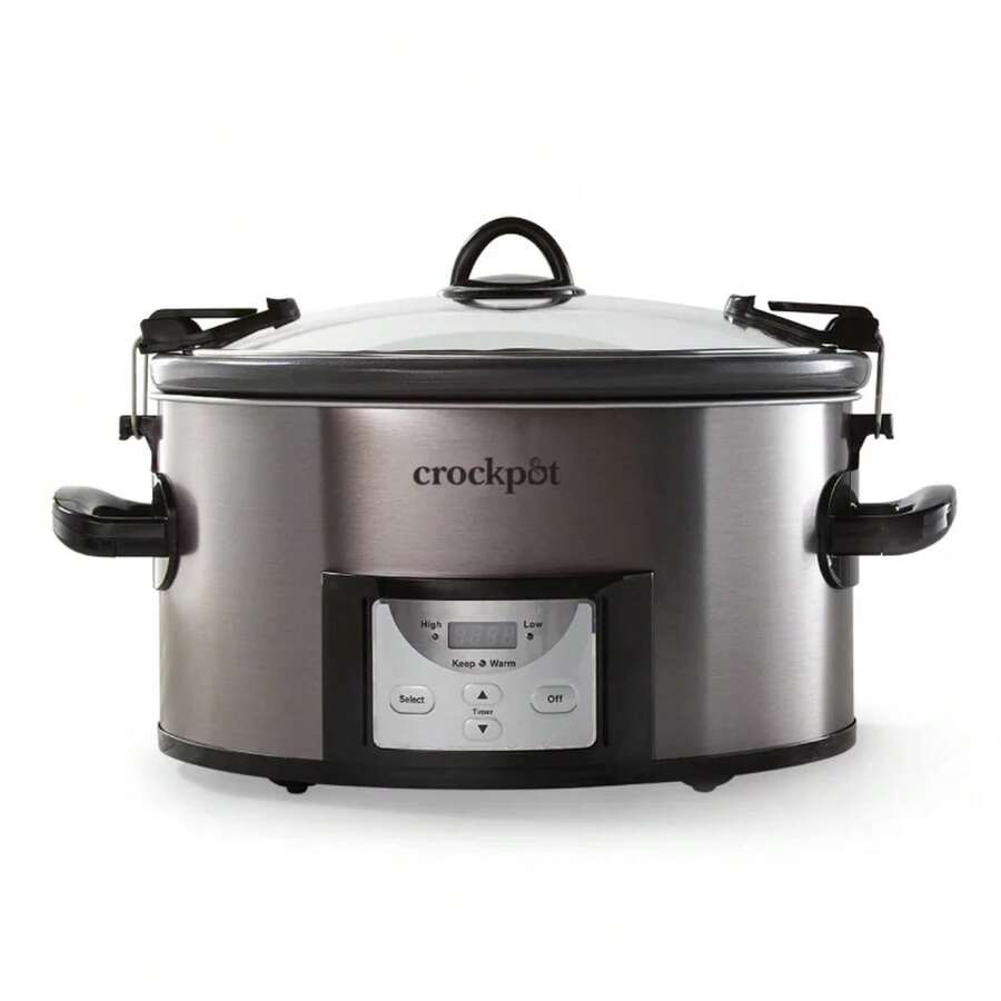 Crock-Pot 7qt Cook & Carry Programmable Easy-Clean Slow Cooker ...