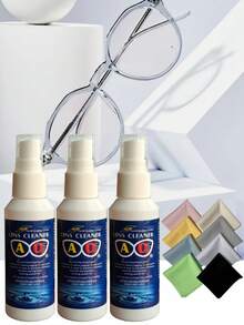 Soluție de curățare a lentilelor 60 ml, agent de îngrijire a lentilelor 60 ml, produs de curățare a lentilelor, soluție de curățare a ochelarilor/soluție de curățare a lentilelor/produs de curățare a ochelarilor/agent de îngrijire a lentilelor. Vine cu o lavetă pentru ochelari. - Multicolor - Vizualizare 2