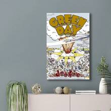 Framed Green Poster Day Dookie Premium Flag, Green, Concert, Outdoor Birthday Party Decor. Great Idea For New Year, Thanksgiving Day, Christmas, Perfect Art For Room Decor, Kitchen Decor, Living Room Painting, Halloween Decor, Bathroom Decor, Home Decor, Wall Decor And Bedroom Decor. - Đóng khung - Xem 5