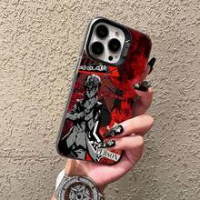 Diseño artístico elegante y simple para 17 16 15 14 13 12 11 ProMax Plus, funda protectora de alto valor, a prueba de golpes, colores variados, festival de anime, tecnología y navidad Christmas, accesorio para regalos navideños y eventos festivos temporada - Blanco - Ver 3