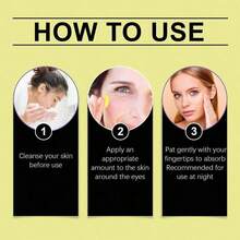 Hoygi Retinol Firming Eye Cream Lighten Crow's Feet Wrinkles Tightening Anti Puffiness Fat Particles Removes Dark Circles Eye Bags Brightening Hydrating Eye Care - 白色 - 查看 11