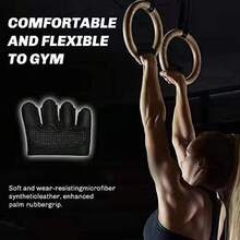 1 par de luvas antiderrapantes de meio dedo para fitness, luvas de proteção esportiva unissex para treinamento cruzado, suspensão, puxada, levantamento de peso e muito mais - proteja sua palma, melhore sua pegada, luvas pretas, acessórios de academia, esporte, academia, exercícios em casa, luvas de academia femininas, luvas de boxe, luvas de academia, luvas de academia, luvas de academia masculinas