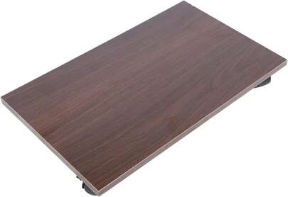 Supporto mobile per CPU con ruote Supporto per torre del computer in legno naturale con viti