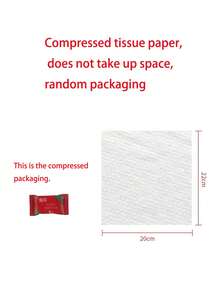 2pcs Printed Car Tissue Box, Includes 100 Tissues, Travel Tissue Holder, Suitable For Car Cup Holder And Home Tabletop, [Random Style]