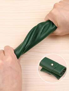 1个信封钱包，可重复使用的便士信封钱包，简约纯色长款钱包，时尚休闲钱包，多功能卡夹，卡套信封卡夹，男女皆宜（纽扣颜色随机）。 - 彩色 - 查看 9