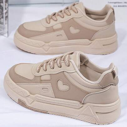 Flipark 女士户外运动鞋，透气休闲厚底运动鞋，春秋新款