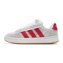 Adidas 男女通用 GC ALPHA SK8 低帮运动鞋，复古简约轻便防滑休闲鞋，HQ7365 - 晶白/淺猩紅/漢玉白 - 查看 1