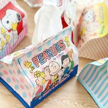 SNOOPY 1个史努比图案纸巾盒，PU皮革材质，款式随机，家用/车载纸巾盒，圣诞礼物，圣诞装饰品 - 彩色 - 查看 6