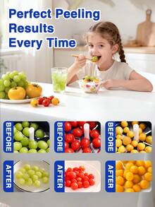 Automatic Electric Fruit Peeler Machine, Easily Peels Grapes, Garlic, Apples, Suitable For Home Or Commercial Kitchen