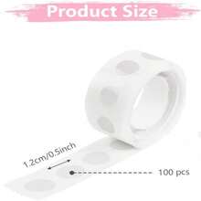 100/300/500PCS Clear Removable Balloon Stickers - Double-Sided Adhesive, Waterproof And Residue-Free, Suitable For Party Decorations, Weddings, Valentine's Day, And Gift Wrapping.Birthday. - White - View 7