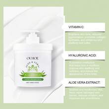 Aloe Vera Firming Moisturizing Cream, Gently Nourishes Facial Skin, Restores Radiance, Hydrates And Moisturizes - White - View 3