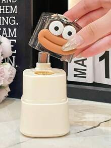 1pc Creative Toothpick Holder, Auto Pop-Up, Big Mouth Design, Sausage Mouth Shape, Personalized Commercial Cream Style, New Portable Cartoon Toothpick Dispenser, Suitable For Home Use - Multicolor - View 9