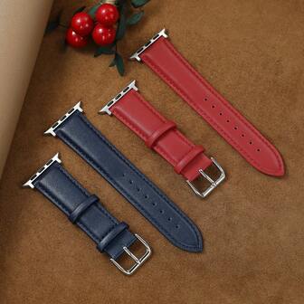 PU皮革表带，兼容，38-49mm男女通用腕带，兼容 Series 1-10 Ultra SE 2智能手表表带