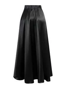 EARO Plus Size Satin Skirt, Fashionable, High-Quality, Versatile, Elegant