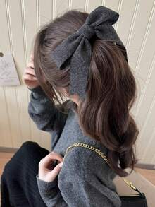 女士针织蝴蝶结发夹，优雅高端，半扎发弹簧夹，顶部发夹，蝴蝶结，丝带，鸭嘴夹，大号发夹，尽显女士高端气质，半拉链发夹，气质十足，抓夹式发饰，圣诞礼物，圣诞袜填充物，女士圣诞袜填充物，圣诞礼物，礼物，圣诞袜填充物，女士礼物，礼物，圣诞礼物，成人圣诞袜填充物，成人圣诞袜填充物，发饰，女士配饰，圣诞袜填充物，成人发饰，圣诞发饰，女士礼物创意，美容圣诞袜填充物，女士圣诞礼物 - 彩色 - 查看 2