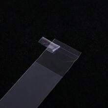 100个透明自粘密封袋，适用于珠宝首饰收纳、项链手链包装等，文具笔礼品细长OPP密封袋，小型企业用品