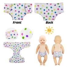 Phụ kiện búp bê - Tã, Yếm, Túi đựng đồ trưng bày trong suốt, Túi tote, Phù hợp cho búp bê 14-18 inch - Nhiều màu - Xem 5
