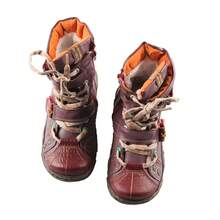 1 Pair TMA EYES Women's Textured Patchwork Ankle Boots - Multi-Strap & Side Zipper Design, Retro Grunge Style For All-Season Wear - Đỏ - Xem 7