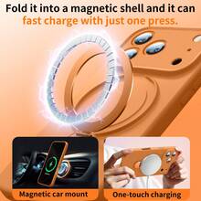 Liquid Silicone Magnetic Adsorption Protective Case With Stand For IPhone 17/16 Pro Max/15 Pro/14 Pro Max/13 Pro, Slim Shockproof Cover For IPhone 16/15 Pro/13 Pro, Suitable For IPhone 17/16 Pro Max/15 Pro/14 Pro Max/13 Pro