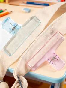 1pc Colorful Transparent Clip, Learning Material Long Tail Clip, Drawing A4 Paper Clip, High-Value Stationery File Folder Student Office Test Paper Clip, Multi-Functional Learning Material Storage Tool - Multicolor - View 9