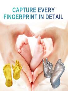 DOWMOO Couple's Handprint DIY 3D Hand Mold Making Kit - Includes Molding Powder For Hands & Feet, 3D Hand & Foot Casting Craft Set. Create Personalized Holiday Gifts, Handprint & Footprint Plaster Keepsakes. Ideal Gift For Mother, Boyfriend, Girlfriend, And Family. Great For Mother's Day, Valentine's Day, And Other Occasions. Random New Or Old Style Shipped. - Multicolor - View 7