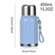 1pc 316 Stainless Steel High-End Water Bottle, Suitable For Outdoor Use - Full Metal Vacuum Insulated Tumbler, Keeps Drinks Hot/Cold; Ideal For Work, School, Camping, Sports, Travel, School Essentials, Hydration At Work, Fashionable Insulated Bottle, Portable , Travelers - Multicolor - View 6