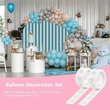 100/300/500PCS Clear Removable Balloon Stickers - Double-Sided Adhesive, Waterproof And Residue-Free, Suitable For Party Decorations, Weddings, Valentine's Day, And Gift Wrapping.Birthday. - White - View 8