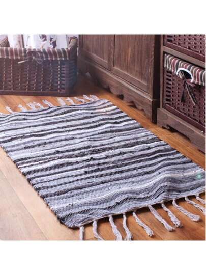 Nordic made Woven Pure Katoenen Long Tafel Runner, Sofa Cushion, Vloer Mat, Vloerkleed view 2