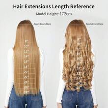 20inch 1-Pack 3/4 Full Head Curly Wave Clips In On Synthetic Hair Extensions HE008 Hairpieces For Women 5 Clips 4.5 Oz Per Piece - Medium Blonde With Pale Highlights,MediumBlondewithPaleHighlights - 中等金色,帶淺色挑染 - 查看 5