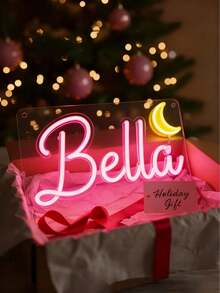 Custom Neon Sign, USB Dimmable Neon Sign Bedroom Wall Decor, Christmas Decoration/Night Light Decor, Suitable For Christmas, Wedding, Birthday, Valentine's Day Gift - Multicolor - View 4