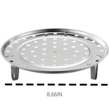 1/3pcs LDQ Stainless Steel Steamer Rack - Rust-Proof For Home Storage Pots, Multi-Layer Round Steamer Insert With Can Holder Accessory, Perfect For Home Kitchen Use, Kitchen Helper[Please Remove The Anti-Scratch Film Before Use, If It Cannot Be Removed, Please Use Hot Water To Soak] - Multicolor - View 11