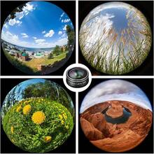 Lente de cmara de telfono, lente ojo de 198+ 120 lentes sper gran angular+ 20 lentes macro kit de accesorios de fotografa para, Android Smartphone - inicial - Ver 5